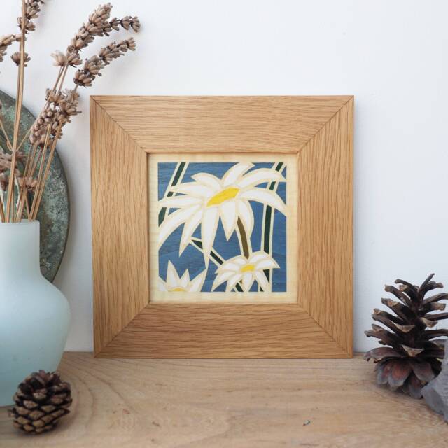 Small Wall Hanging, Art, Flower Contemporary Unique Special Friendship, Thank You Gift, Gifts For Her - image 1