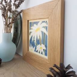 Small Wall Hanging, Art, Flower Contemporary Unique Special Friendship, Thank You Gift, Gifts For Her - thumbnail 2