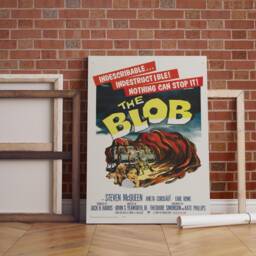 The Blob 1958 Movie Poster Classic Framed Canvas Art - thumbnail 2