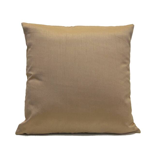 Light Tan, Beige Pillow Cover, Throw Decorative Cushion Pillowcase, Accent Pillow, Toss Pillow, Silk Blend - image 1