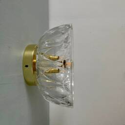 Vintage Molded Glass Lampshade Wall Lamp - thumbnail 3