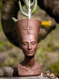 Nefertiti Succulent Planter Ancient Egypt Statue, 3D Printed Home Decor - thumbnail 1