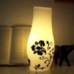 Floor Lamp Black & White With Mains Operation On/Off Switch - thumbnail 2
