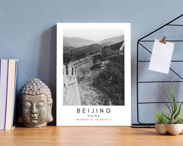 Beijing Print Wall Art - Printable Decor Travel Gift Great Of China Minimalist - image 1