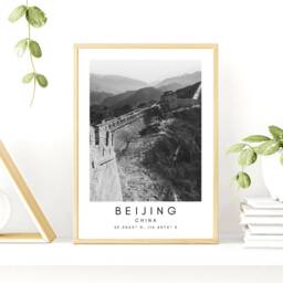 Beijing Print Wall Art - Printable Decor Travel Gift Great Of China Minimalist - thumbnail 3