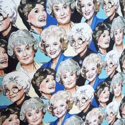 Large Golden Girls Illustrated & Handmade Cushion - thumbnail 2