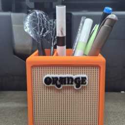 Mini Orange Amp - Desk Organiser Guitar Player Gift - thumbnail 3