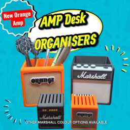Mini Orange Amp - Desk Organiser Guitar Player Gift - thumbnail 1