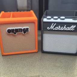 Mini Orange Amp - Desk Organiser Guitar Player Gift - thumbnail 4