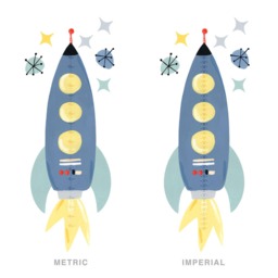 Rocket Growth Chart - Fabric Wall Decal Galaxy Collection Mej - thumbnail 4