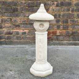 Large Garden Pagoda Statue Concrete Lantern Sculpture Japanese Ornament Handmade Stone Front Door Figurine Zen Art Decor Gift - thumbnail 1