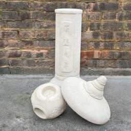 Large Garden Pagoda Statue Concrete Lantern Sculpture Japanese Ornament Handmade Stone Front Door Figurine Zen Art Decor Gift - thumbnail 2