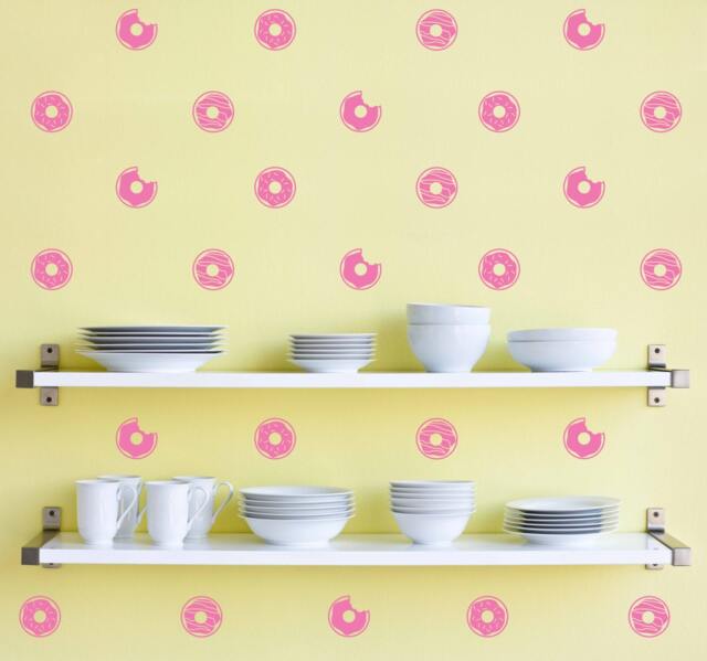 Donut Pattern - Vinyl Wall Decal For Kids Rooms, Nurseries, Kitchens, Classrooms, Playrooms - image 1