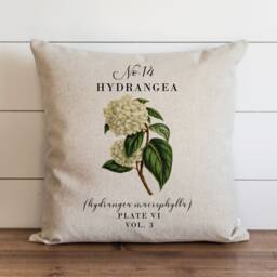 Hydrangea Pillow Cover - 18 X 20 Botanical Floral Spring Home Decor Summer Throw Garden - thumbnail 1