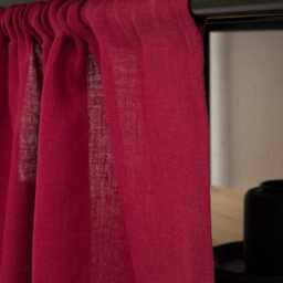 Natural Linen Curtain, Kitchen Cupboard, Bathroom Shelf, Custom Size Curtain - thumbnail 3