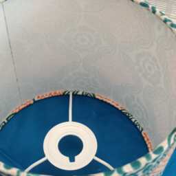 Lampshade, Orange/Turquoise - thumbnail 2