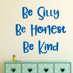 Kids Wall Decal Quote - Decal - Classroom Childrens Be Silly Honest Kind - Vinyl - thumbnail 3