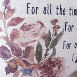 Personalised Cream Canvas Cushion, Scatter Home Decor, Mum Thank You Gift, I Love You, Birthday/Christmas, Nan, Nanny Etc - thumbnail 2