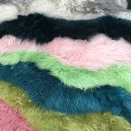 Extra Large Silver Grey Sheepskin Rug, Quad Nordic Decor - thumbnail 4