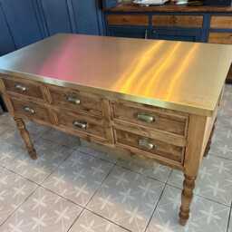 Bespoke Spindle Dairy Table Kitchen Island - thumbnail 2