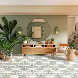 Soft Green & Off White Oushak Made To Order - In Any Size Knotted/Large Area Rug/Pastel/For Living Room Rugs, Living Room Carpet - thumbnail 2