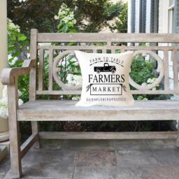 Farmhouse Throw Pillow-Farmers Market Pillow-Farmhouse Pillow-Farmhouse Decor-Front Porch Decor - thumbnail 2