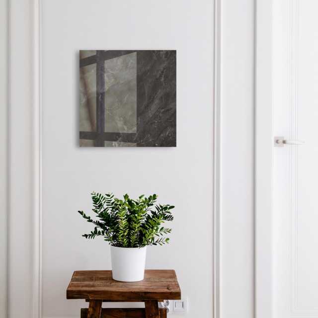 Gray Stone Wall Mounted Key Cabinet, Black Industrial Box, Modern Textures, For People Who Value Elegance & Modernity - image 1
