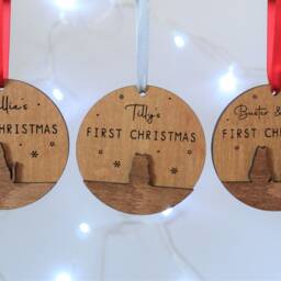 Cats First Christmas Bauble, Kittens Christmas, Cat Lover Gift, New Pet Tree Ornament - thumbnail 3