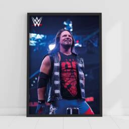 Wwe Print - Aj Styles in Ring Poster Wrestling Wall Art - thumbnail 1