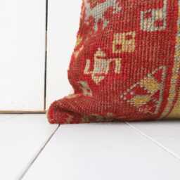 Vintage Turkish Kilim Pillow Cover, Handmade Anatolian Throw - 20x20 Inch - thumbnail 2