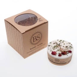 Beauty Scents Handmade Scented Natural Wax Candle With Rose Buds - thumbnail 3