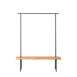 Large Oak Coat Rack With Integrated Bench & Hanging Options - thumbnail 3