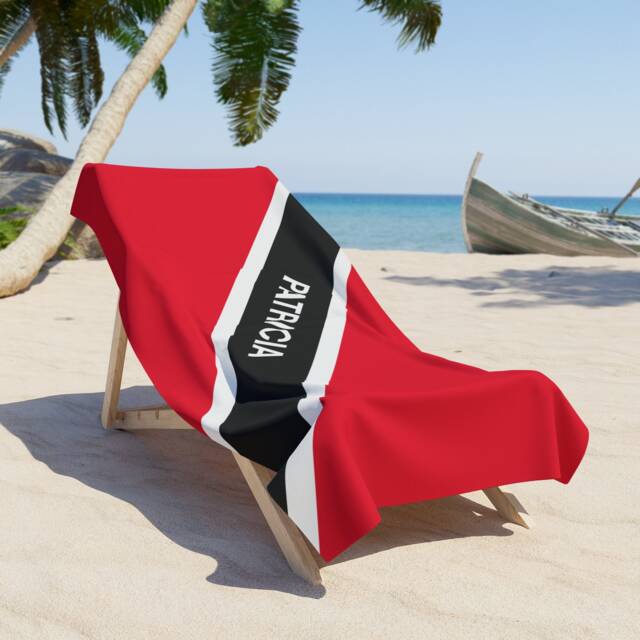 Trinidad & Tobago Beach Towel, Trinidad Flag Tovel, Of Tobago - image 1