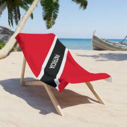 Trinidad & Tobago Beach Towel, Trinidad Flag Tovel, Of Tobago - thumbnail 4