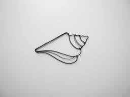 Shell Decoration in Annealed Wire, Wall Or Table Decoration, Aquatic Theme, Sea, Writing Ocean, Marine - thumbnail 1
