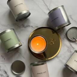Mango Sorbet Scented Candle, Coconut Soy Wax, Fruity Summer Candle - thumbnail 2