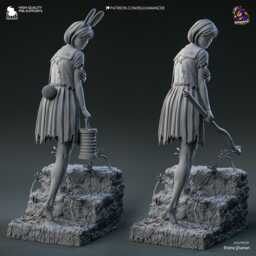 The Bound Innocent - Psychological Dark Horror Surreal Nightmare Hinako Resin Figure 16K - thumbnail 4