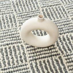 Hand Woven , Handmade Carpet Modern Style New Zealand & Blended Wool Indoor Rug. Entryway Or Runner - Therugbasket - thumbnail 2
