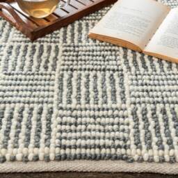 Hand Woven , Handmade Carpet Modern Style New Zealand & Blended Wool Indoor Rug. Entryway Or Runner - Therugbasket - thumbnail 3