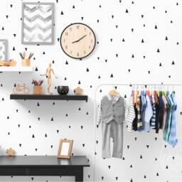Mini Irregular Triangles - Vinyl Wall Decals Multi Colour Options Hand Drawn Arrows Stickers Baby Nursery Boys Girls Kids Room D??cor - thumbnail 2