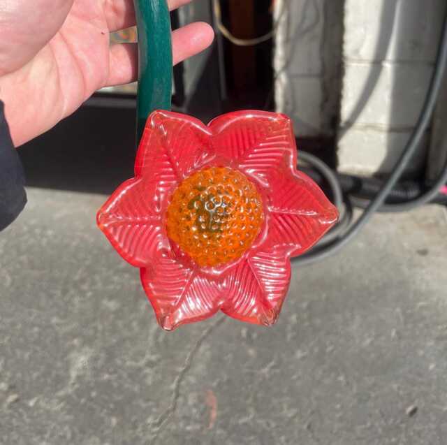 Glass Flower - Red Bloom John Gibbons - image 1