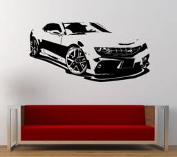 Street Racing Sport Tuning Car Vehicle American Muscle Wall Decal Sticker Vinyl Mural Leaving Bedroom Room Home Decor Free Shipping L280 - thumbnail 1