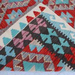 5x7 Ft Flatweave New Kilim Rug, Turkmen Oriental Rug, Tribal Afghan Maimana Vintage Rug For Bedroom, Livingroom - thumbnail 4