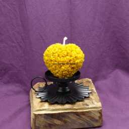"Pure Beeswax Candle - ""Heart Of Roses" - thumbnail 4
