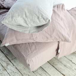 Bed Linen Pillowcase, Pure White Stonewashed Pillowcases Envelope Closure - thumbnail 2
