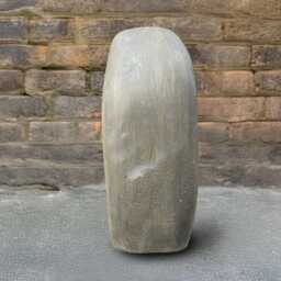 Stone Abstract Face Sculpture Concrete Head Statue Outdoor Minimalist Figurine Unique Handmade Gift Modern Accent Ornament Home Decor Art - thumbnail 2