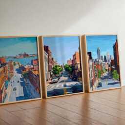 Set Of 3 Baltimore Maryland Posters, Travel Posters Set, Prints, Wall Art, City Decor, Skyline Print - thumbnail 2