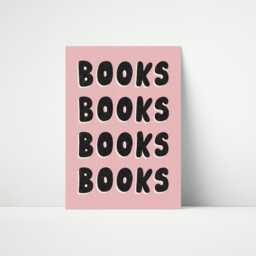 Books Print, Reader Wall Art, Bookish Home Decor, Book Poster, Gifts, Typography Quote Library, Nook Print/Unframed - thumbnail 3