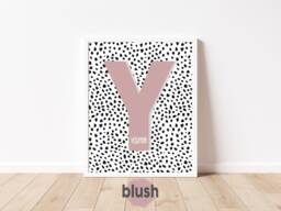 Childs Nursery Initial Print - Personalised Letter Wall Art Decor Kids All Colours - thumbnail 1