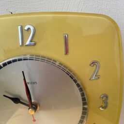 Vintage Yellow Wall Clock - Smiths Sectric Recycled Clock - thumbnail 4